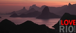 landscape at sunset Rio de Janeiro